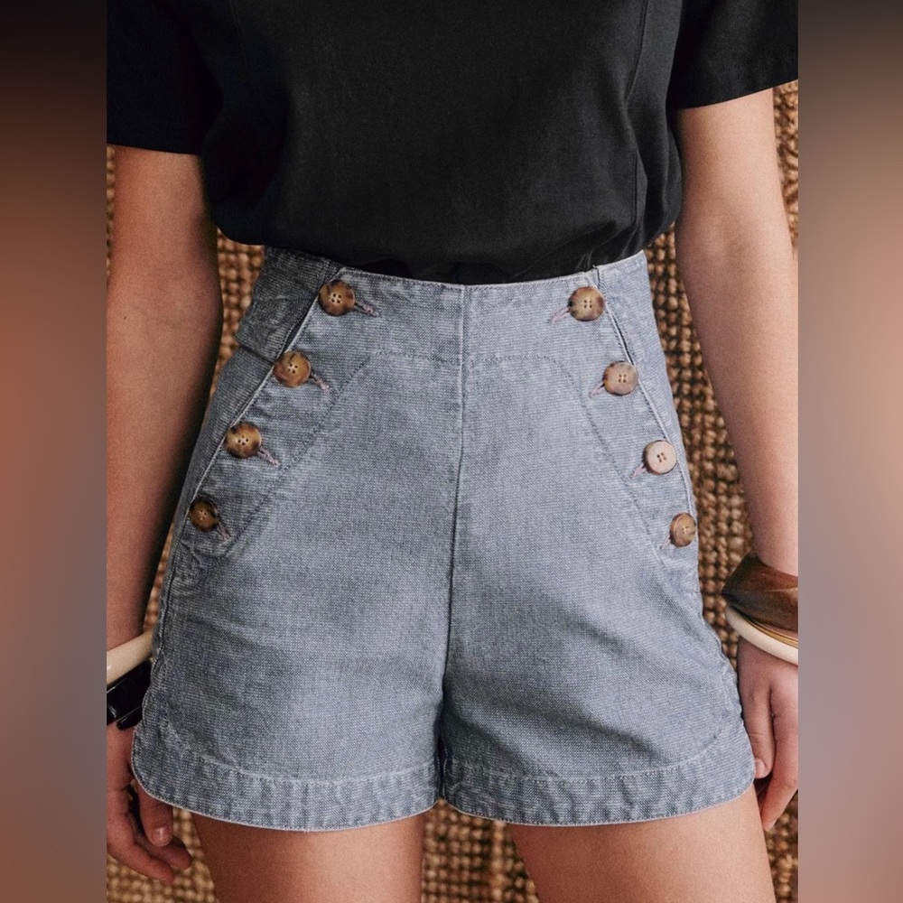 Sézane Alan Shorts Size 2 (34)